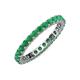 4 - Joyce 2.70 mm Round Emerald Eternity Band 