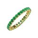 4 - Joyce 2.70 mm Round Emerald Eternity Band 