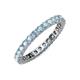 4 - Joyce 2.70 mm Round Aquamarine Eternity Band 