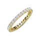 4 - Joyce 2.70 mm Round White Sapphire Eternity Band 