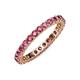 4 - Joyce 2.70 mm Round Pink Tourmaline Eternity Band 