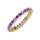 4 - Joyce 2.70 mm Round Amethyst Eternity Band 