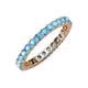 4 - Joyce 2.70 mm Round Blue Topaz Eternity Band 