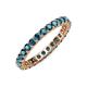 4 - Joyce 2.70 mm Round London Blue Topaz Eternity Band 