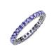 4 - Joyce 2.70 mm Round Tanzanite Eternity Band 