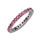 4 - Joyce 2.70 mm Round Pink Tourmaline Eternity Band 