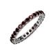 4 - Joyce 2.70 mm Round Red Garnet Eternity Band 