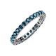 4 - Joyce 2.70 mm Round Blue Diamond Eternity Band 