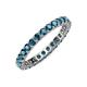 4 - Joyce 2.70 mm Round London Blue Topaz Eternity Band 