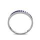 5 - Aqilia 2.00 mm Princess Cut Tanzanite 13 Stone Wedding Band 