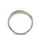 5 - Aqilia 2.00 mm Princess Cut Citrine 13 Stone Wedding Band 