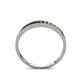 5 - Aqilia 2.00 mm Princess Cut Smoky Quartz 13 Stone Wedding Band 