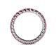 5 - Joyce 2.70 mm Round Rhodolite Garnet Eternity Band 