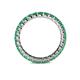 5 - Joyce 2.70 mm Round Emerald Eternity Band 