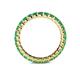 5 - Joyce 2.70 mm Round Emerald Eternity Band 
