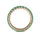 5 - Joyce 2.70 mm Round Emerald Eternity Band 