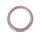 5 - Joyce 2.70 mm Round Pink Sapphire Eternity Band 