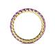 5 - Joyce 2.70 mm Round Amethyst Eternity Band 