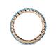 5 - Joyce 2.70 mm Round Blue Topaz Eternity Band 