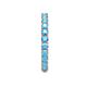 6 - Joyce 2.70 mm Round Blue Topaz Eternity Band 