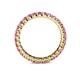 5 - Joyce 2.70 mm Round Pink Sapphire Eternity Band 