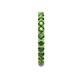 6 - Joyce 2.70 mm Round Green Garnet Eternity Band 