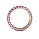 5 - Joyce 2.70 mm Round Amethyst Eternity Band 
