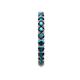 6 - Joyce 2.70 mm Round London Blue Topaz Eternity Band 