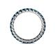 5 - Joyce 2.70 mm Round Blue Diamond Eternity Band 