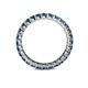 5 - Joyce 2.70 mm Round London Blue Topaz Eternity Band 