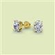 2 - Alina 1.60 ctw Oval Cut GIA Certified Diamond (7x5mm) Solitaire Stud Earrings 