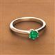 2 - Maxine 5.00 mm Round Emerald Solitaire Engagement Ring 