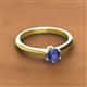 2 - Maxine 5.00 mm Round Iolite Solitaire Engagement Ring 