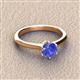 3 - Maxine 6.50 mm Round Tanzanite Solitaire Engagement Ring 
