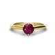 1 - Maxine 6.50 mm Round Rhodolite Garnet Solitaire Engagement Ring 
