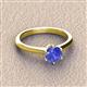 3 - Maxine 6.50 mm Round Tanzanite Solitaire Engagement Ring 