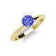 4 - Maxine 6.50 mm Round Tanzanite Solitaire Engagement Ring 