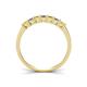 4 - Erica 3.00 mm Princess Cut Yellow Sapphire and Diamond 7 Stone Wedding Band 