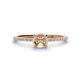 1 - Hannah Semi Mount Hidden Halo Engagement Ring 