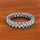 3 - Amelia 5x3 mm Oval Shape Diamond Side Gallery Work Eternity Band 