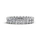 1 - Amelia 5x3 mm Oval Shape Lab Grown Diamond Side Gallery Work Eternity Band 