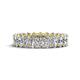 1 - Amelia 5x3 mm Oval Shape Diamond Side Gallery Work Eternity Band 