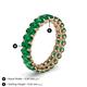 5 - Amelia 5x3 mm Oval Shape Emerald Side Gallery Work Eternity Band 