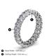 5 - Amelia 5x3 mm Oval Shape Diamond Side Gallery Work Eternity Band 