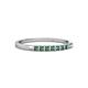 2 - Neria 2.00 mm Lab Created Alexandrite 9 Stone Wedding Band 