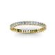 3 - Allie 2.00 mm Princess Cut Moissanite Eternity Band 