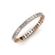 4 - Allie 2.00 mm Princess Cut Lab Grown Diamond Eternity Band 