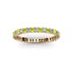 2 - Allie 2.00 mm Princess Cut Peridot and Lab Grown Diamond Eternity Band 