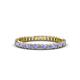 1 - Allie 2.00 mm Princess Cut Tanzanite and Lab Grown Diamond Eternity Band 