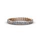 1 - Allie 2.50 mm Princess Cut Moissanite Eternity Band 